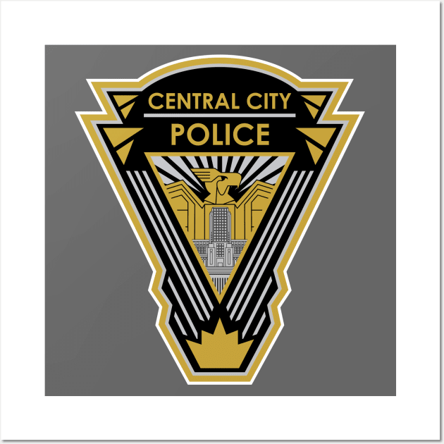 CENTRAL CITY POLICE (THE FLASH 2014) Wall Art by LuksTEES